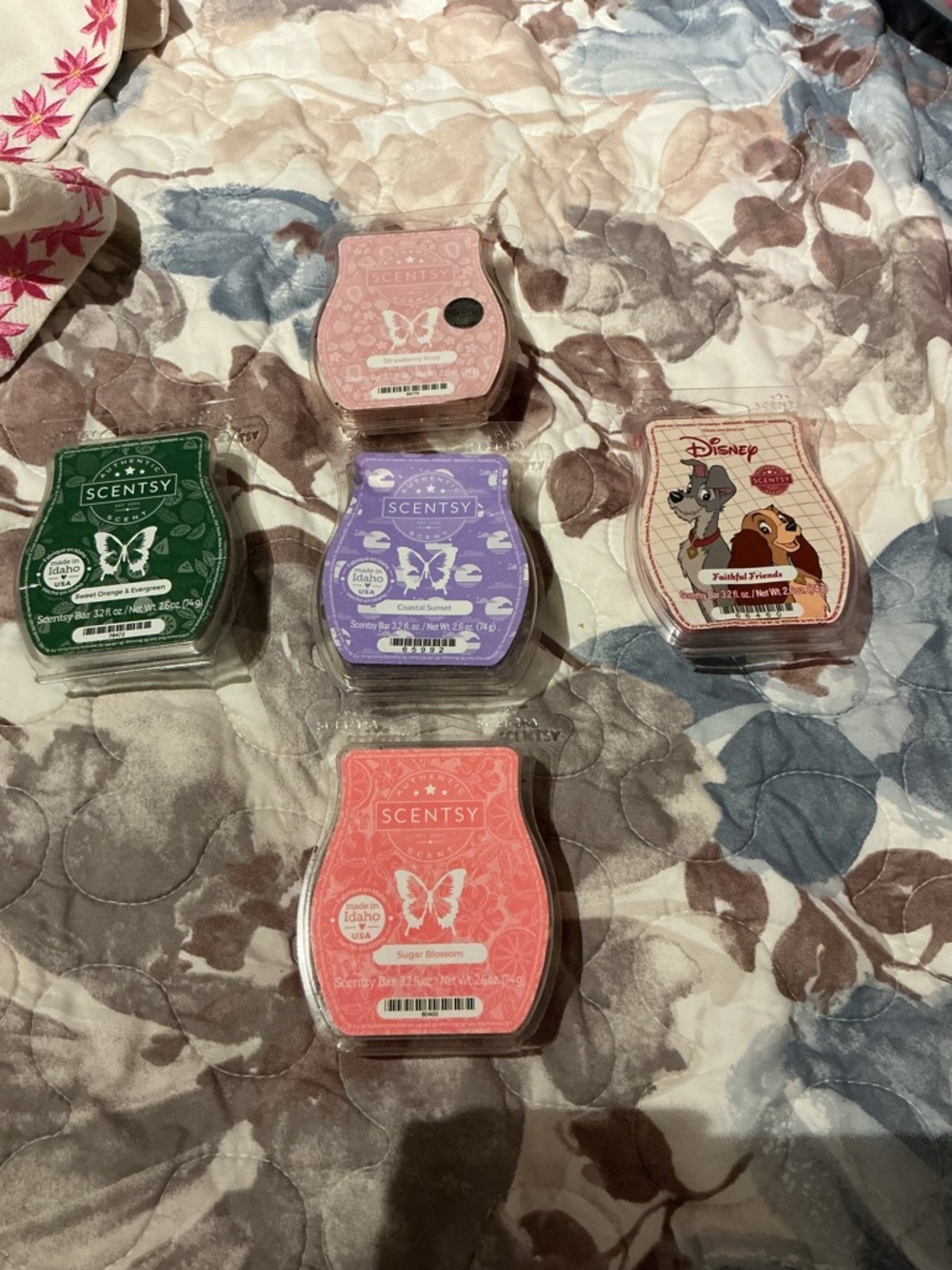 Set of five still in package scentsy bars